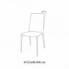 Silla Malik Flex de Bontempi. Sillas y butacas de comedor de diseño contemporáneo.