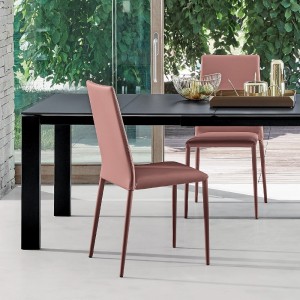 Silla Malik Flex de Bontempi. Sillas y butacas de comedor de diseño contemporáneo.
