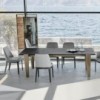 Silla Margot Madera de Bontempi. Sillas tapizadas en ecopiel de diseño.