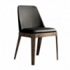 Silla Margot Madera de Bontempi. Sillas tapizadas en ecopiel de diseño.