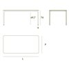 Mesa de exterior slim de Sovet. Mesas rectangular para uso en exterior.