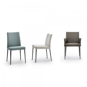 Silla Mila de Bontempi. Sillas y butacas de comedor de diseño italiano.