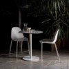Silla Mood Acero de Bontempi. Sillas de salón o comedor de diseño italiano.