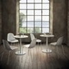Silla Mood Acero de Bontempi. Sillas de salón o comedor de diseño italiano.