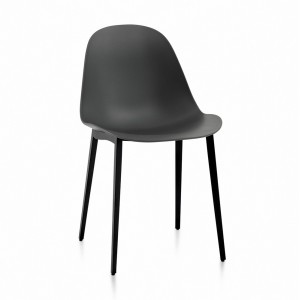 Silla Mood Acero de Bontempi. Sillas de salón o comedor de diseño italiano.