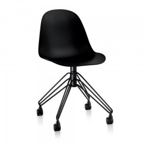 Silla Mood Giratoria de Bontempi. Sillas de salón o comedor de diseño italiano.