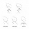 Sillón Mood Giratorio de Bontempi. Sillones giratorios de diseño italiano.