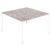 Mesa de exterior slim cuadrada de Sovet. Mesa outdoor con sobre de cerámica.