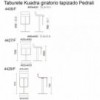 Taburete Kuadra 4408/4427/4429/F de Pedrali. Taburetes de diseño. Taburetes giratorios.