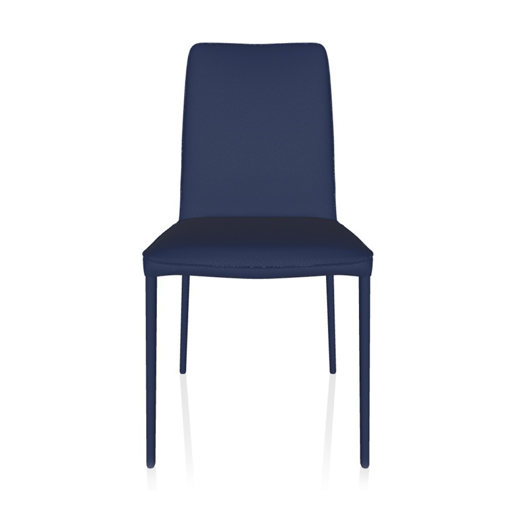 Silla Nata Flex Acero de Bontempi. Sillas de comedor de diseño contemporáneo.