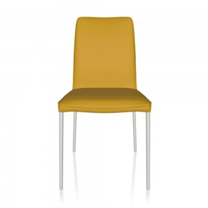 Silla Nata Flex Acero de Bontempi. Sillas de comedor de diseño contemporáneo.