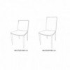 Silla Nata Acero de Bontempi. Sillas y taburetes de diseño para comedor.