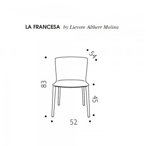 La Francesa Silla de Driade. Silla de diseño ideal para ambientes interiores.