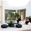 Puf Noma Low con Luz LED Interior y Acabado en Color Hielo de Vondom