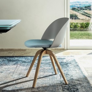 Silla Polo Madera de Bontempi. Sillas para comedor de diseño italiano.