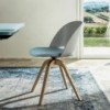 Silla Polo Madera de Bontempi. Sillas para comedor de diseño italiano.