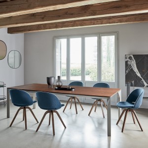 Silla Polo Madera de Bontempi. Sillas para comedor de diseño italiano.