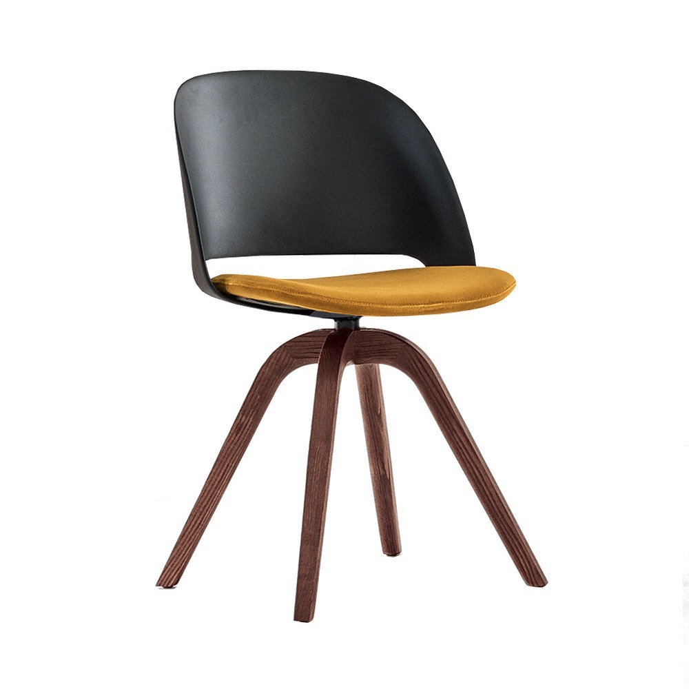 Silla Polo Madera de Bontempi. Sillas para comedor de diseño italiano.