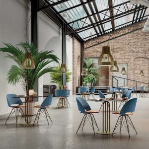 Silla Polo Acero de Bontempi. Sillas para comedor de diseño italiano.