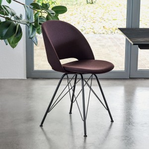 Silla Polo Acero de Bontempi. Sillas para comedor de diseño italiano.