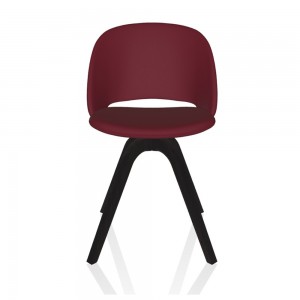 Silla Polo Madera Tapizada de Bontempi. Sillas para comedor de diseño italiano.