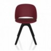 Silla Polo Madera Tapizada de Bontempi. Sillas para comedor de diseño italiano.