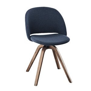 Silla Polo Madera Tapizada de Bontempi. Sillas para comedor de diseño italiano.