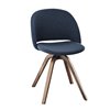 Silla Polo Madera Tapizada de Bontempi. Sillas para comedor de diseño italiano.