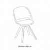 Silla Polo Madera Tapizada de Bontempi. Sillas para comedor de diseño italiano.