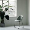 Silla Polo Acero Tapizada de Bontempi. Sillas para comedor de diseño italiano.