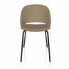 Silla Polo Acero Tapizada de Bontempi. Sillas para comedor de diseño italiano.