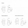 Taburete bar de diseño Aleta para espacios públicos de diseño Viccarbe.