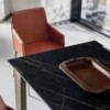 Silla Sally Acero de Bontempi. Sillas para comedor de diseño contemporáneas.
