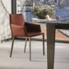 Silla Sally Acero de Bontempi. Sillas para comedor de diseño contemporáneas.