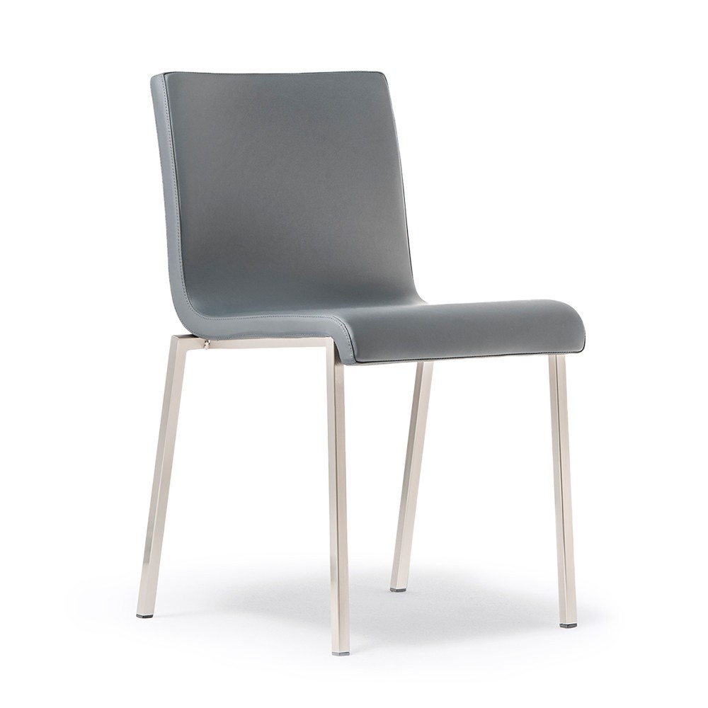 Silla Kuadra XL 2481/2491 de Pedrali.  Sillas de diseño. Sillas tapizadas.