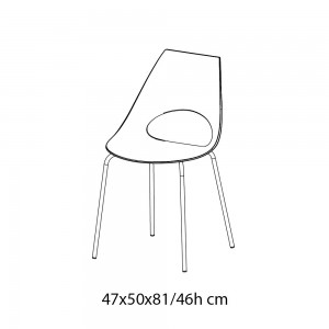 Silla Shark de Bontempi. Sillas modernas de diseño para comedor o cocina.