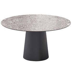 Mesa de exterior totem  de Sovet con tapa de cerámica. Mesas modernas.