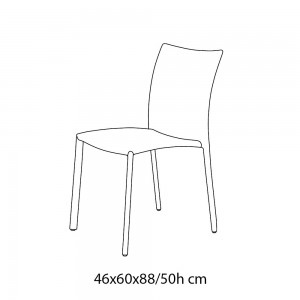 Silla Simba de Bontempi. Sillas de diseño para cocina, comedor o salones.