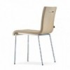 Silla Kuadra XL 2483/2493 de Pedrali. Sillas de diseño. Sillas tapizada en tela.