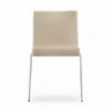 Silla Kuadra XL 2483/2493 de Pedrali. Sillas de diseño. Sillas tapizada en tela.