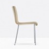 Silla Kuadra XL 2483/2493 de Pedrali. Sillas de diseño. Sillas tapizada en tela.