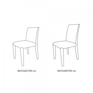 Silla Sofia de Bontempi. Sillas de comedor. Muebles de diseño contemporáneo.
