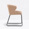 Sillón Leila 682 de Pedrali. Sillones de diseño moderno. Sillones tapizados.