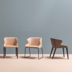Sillón Leila 682 de Pedrali. Sillones de diseño moderno. Sillones tapizados.
