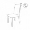 Silla Sofia Flex de Bontempi. Sillas de comedor. Muebles de diseño contemporáneo.