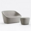 Pouf Log 367 de Pedrali.  Poufs de diseño moderno. Pouf para contract.
