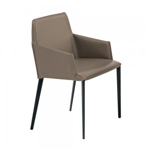Silla Sally Acero de Bontempi. Sillas para comedor de diseño contemporáneas.