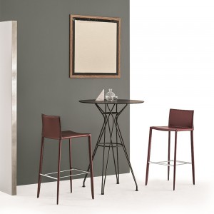 Taburete Linda de Bontempi. Sillas y taburetes de cocina de diseño italiano.