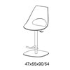 Taburete Shark Giratorio de Bontempi. Taburetes para cocina de diseño.