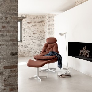 Butaca Daya de Bontempi. Butacas con reposacabezas de diseño italiano.
